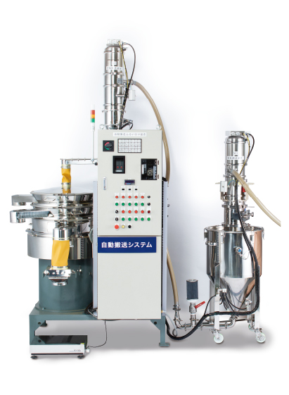 自動供給システム付篩機